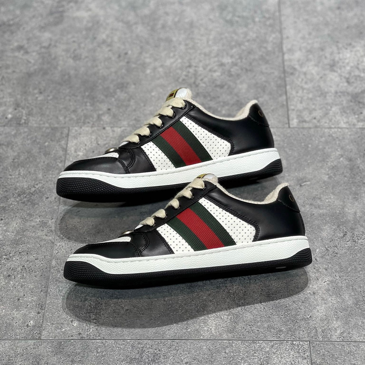 GG SCREENER LEATHER SNEAKERS