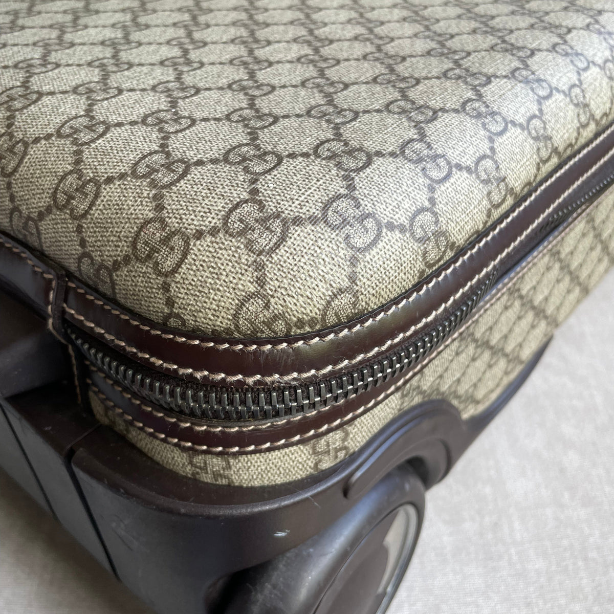 Gucci Supreme Canvas Monogram GG Cabin Suitcase