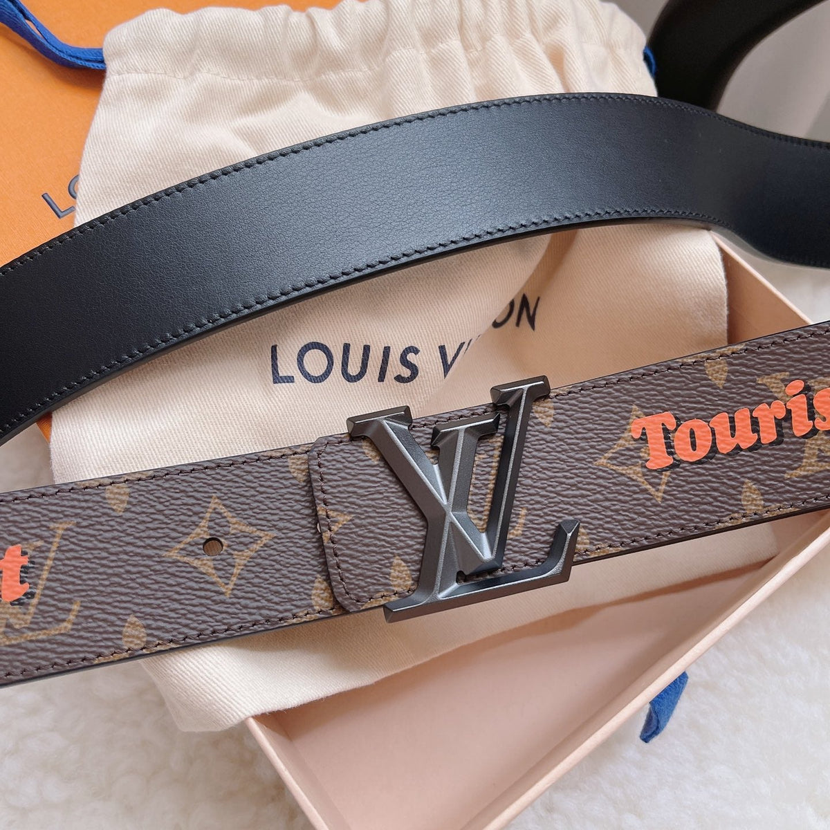 LOU INITIALS 40MM BELT