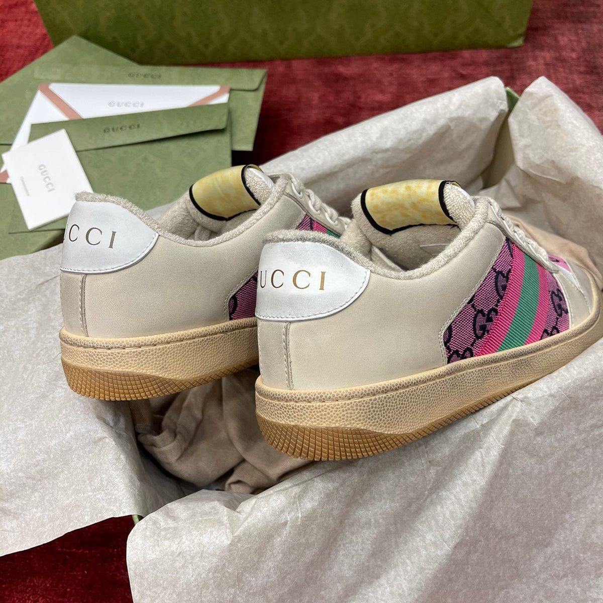GG SCREENER LEATHER SNEAKERS