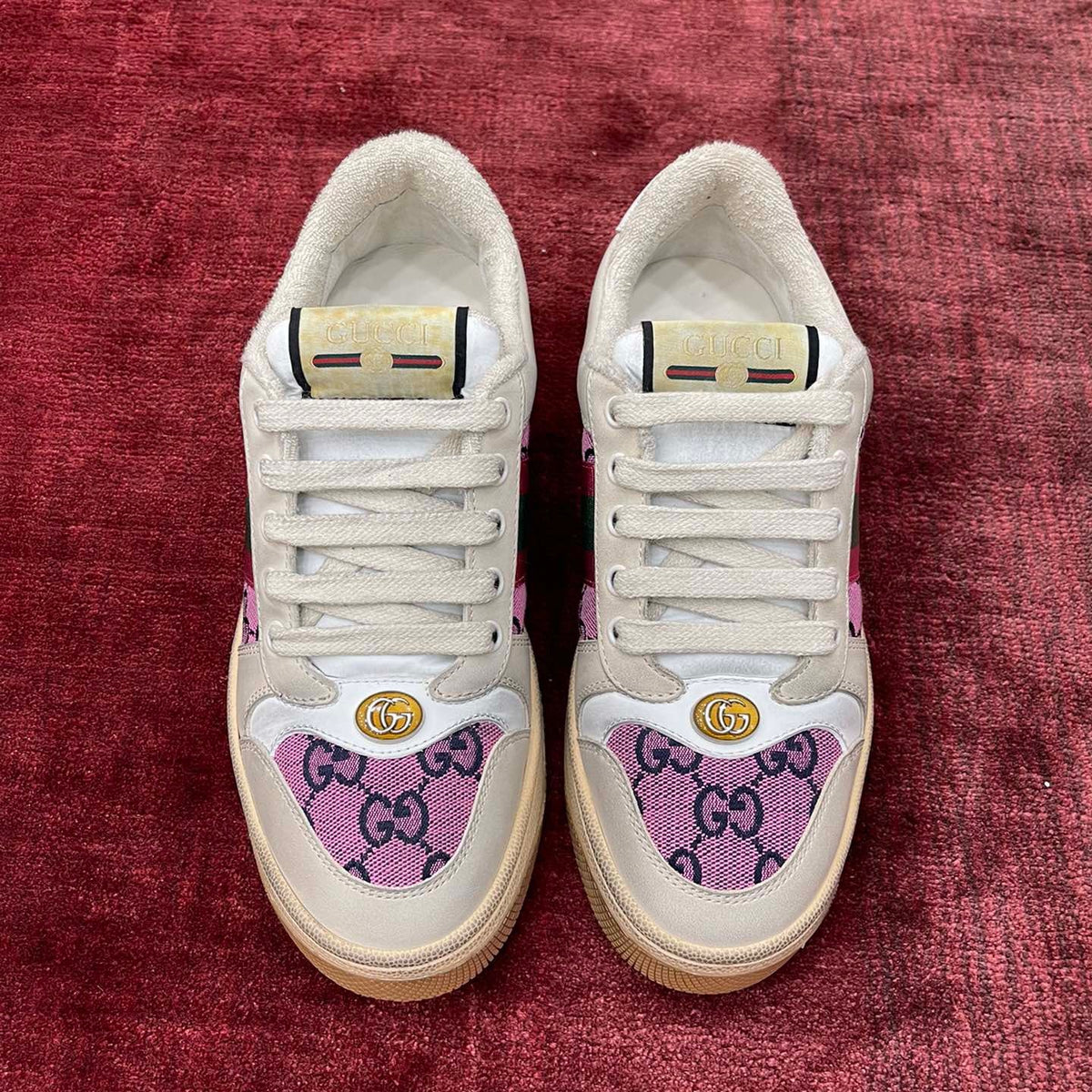 GG SCREENER LEATHER SNEAKERS