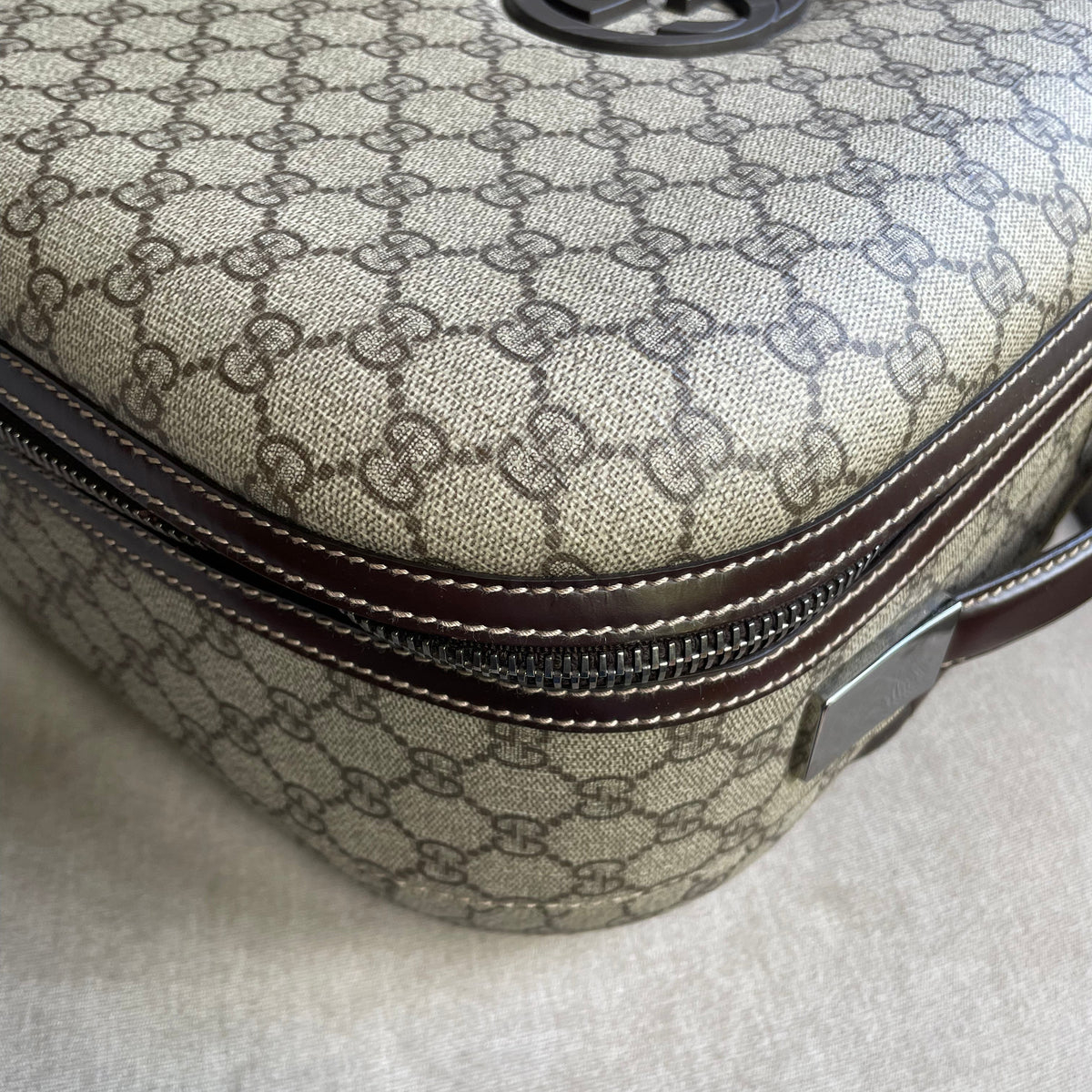 Gucci Supreme Canvas Monogram GG Cabin Suitcase