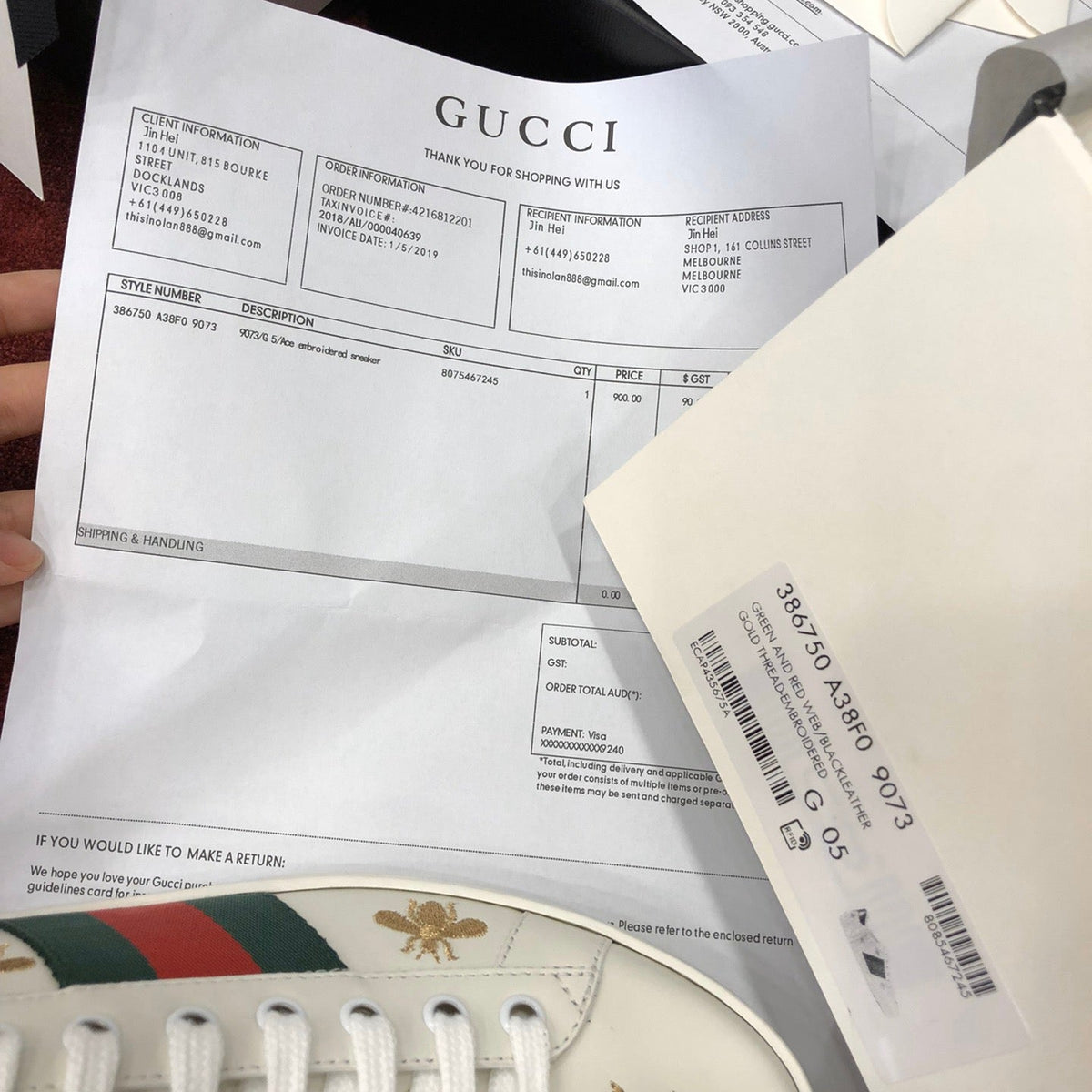 GG ACE SNEAKERS