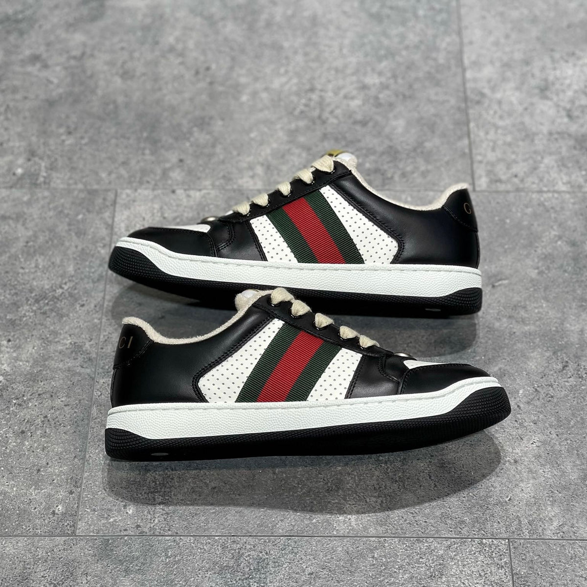 GG SCREENER LEATHER SNEAKERS