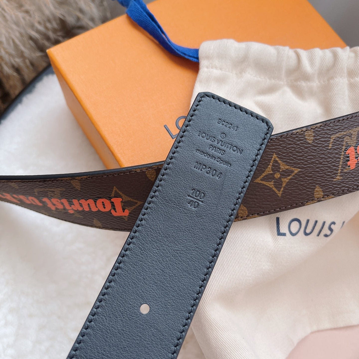 LOU INITIALS 40MM BELT