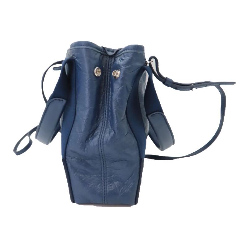 balenciaga Navy Cabas XS Leather Tote