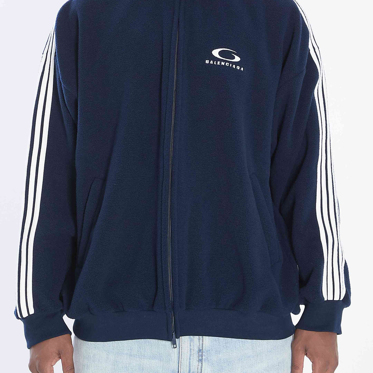 Balenciaga Men Loop Sports Icon Zip-Up Jacket