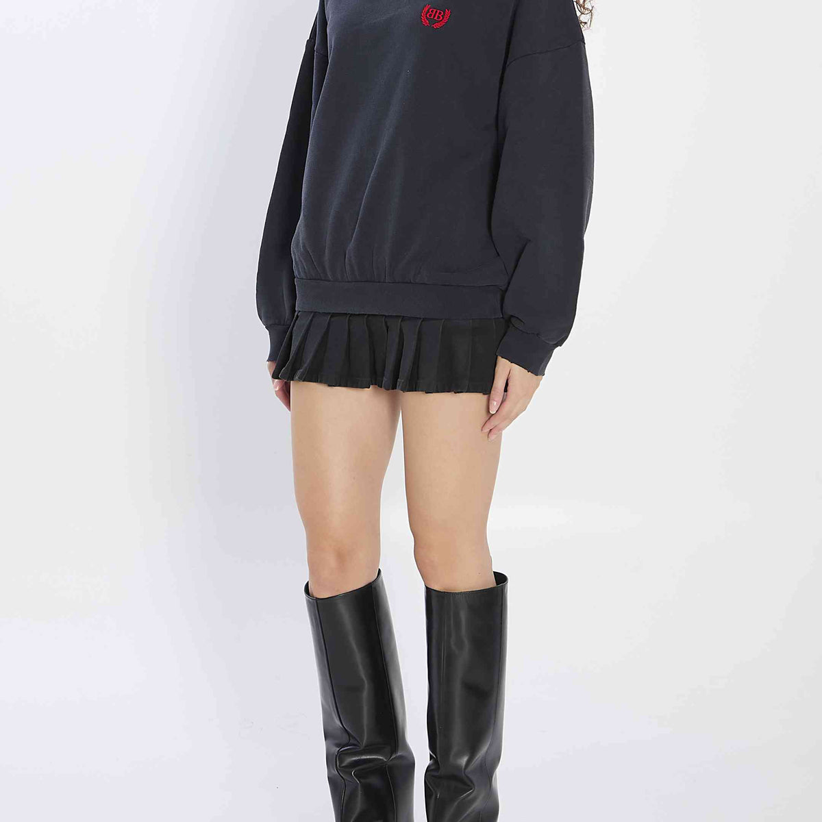 Balenciaga Women Mini Dress In Cotton