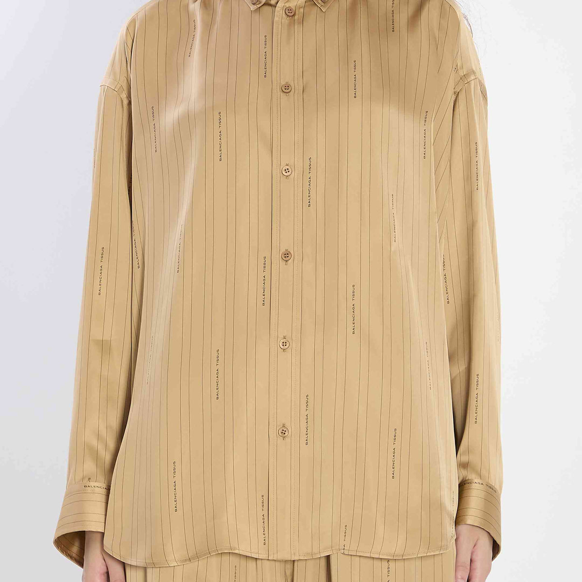 Balenciaga Women Satin Shirt