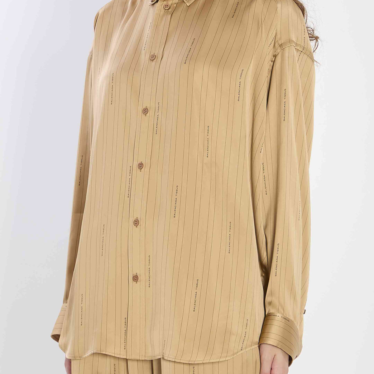 Balenciaga Women Satin Shirt