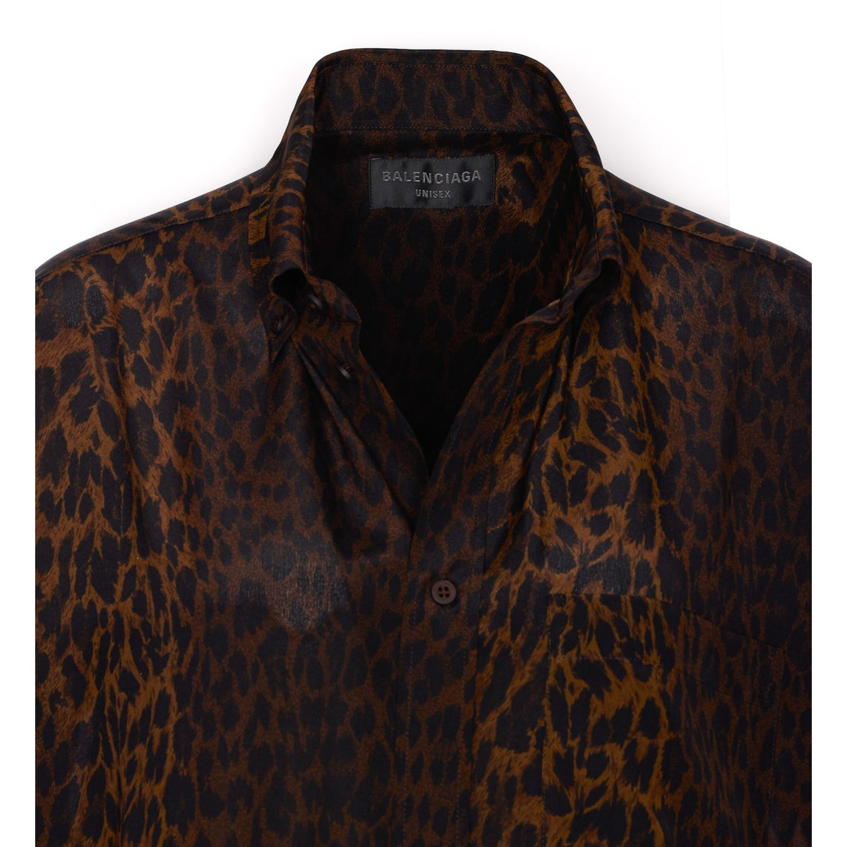 Balenciaga Women Leopard Print Shirt