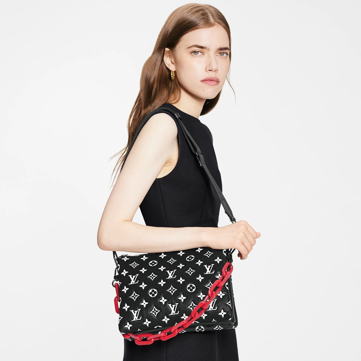 Louis Vuitton Coussin PM Black White