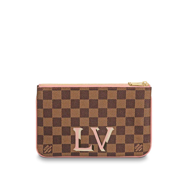 Louis Vuitton Double Zip Pochette Rose Ballerine