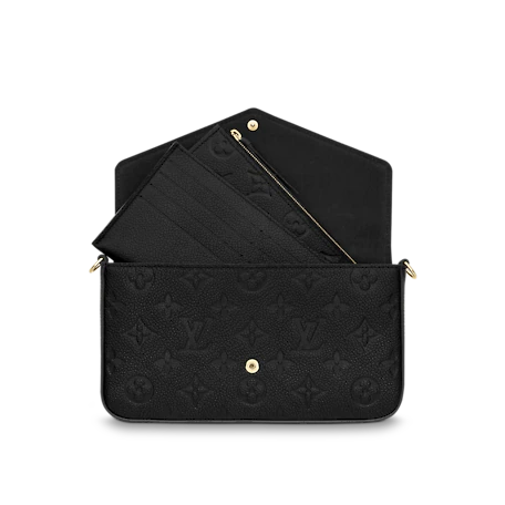 Chloe’s Picks Pochette Félicie Monogram Empreinte  Black