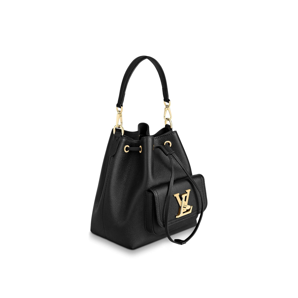 Louis Vuitton Lockme Bucket Bag Black