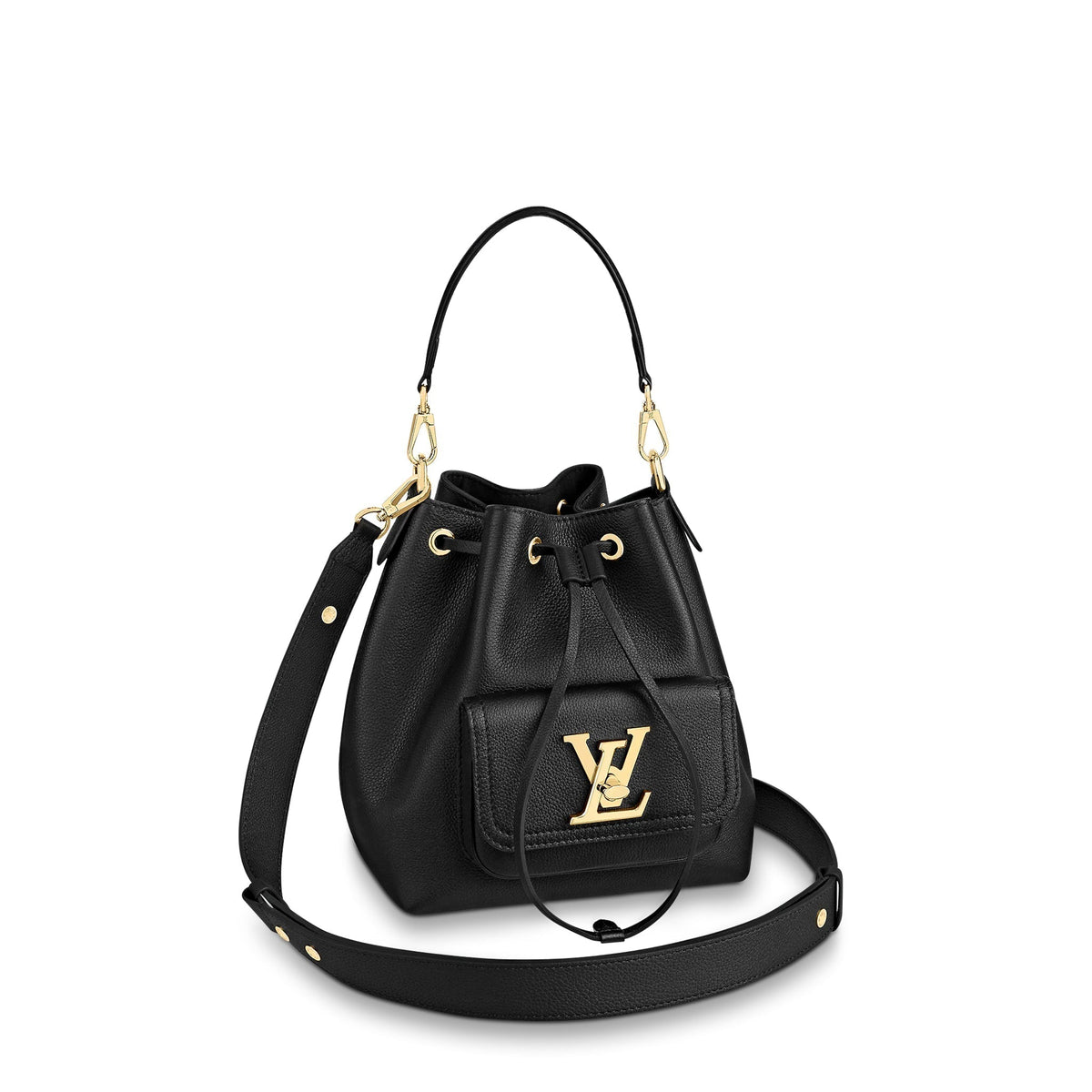 Louis Vuitton Lockme Bucket Bag Black