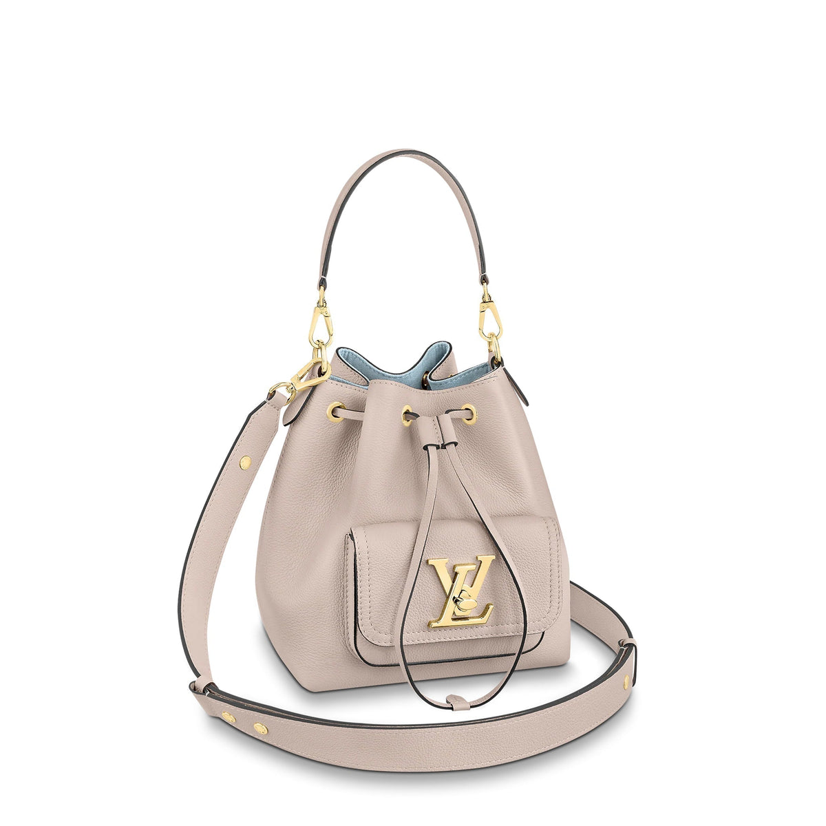 Louis Vuitton Lockme Bucket Greige