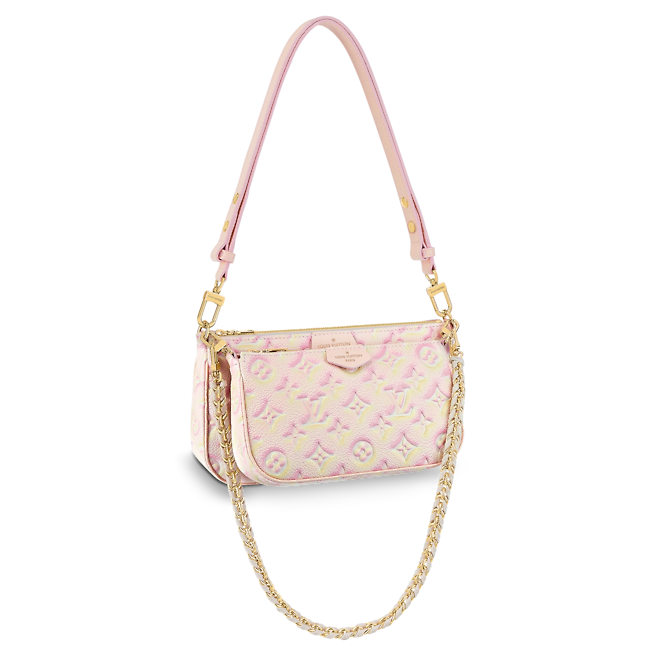 Multi Pochette Accessoires -Light Pink- Monogram Empreinte Leather
