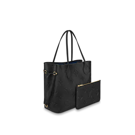 Neverfull MM Monogram Empreinte Leather In Black