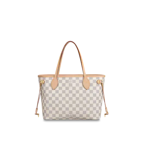 Neverfull PM Damier Azur In Beige