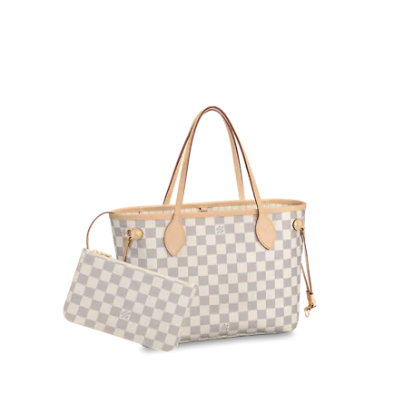 Neverfull PM Damier Azur In Beige