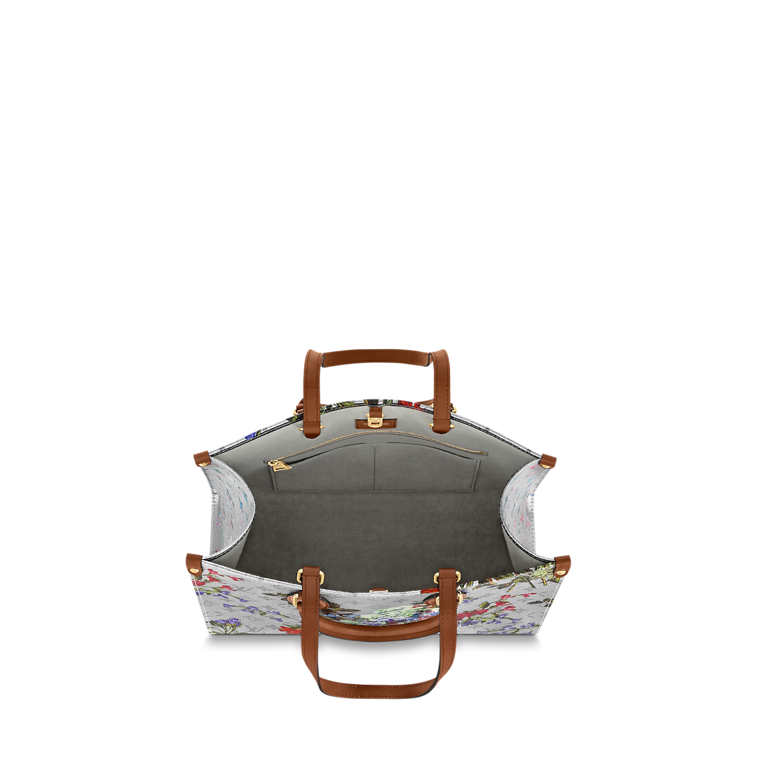 LV OnTheGo MM tote bag -Floral- Women Luxury Bag