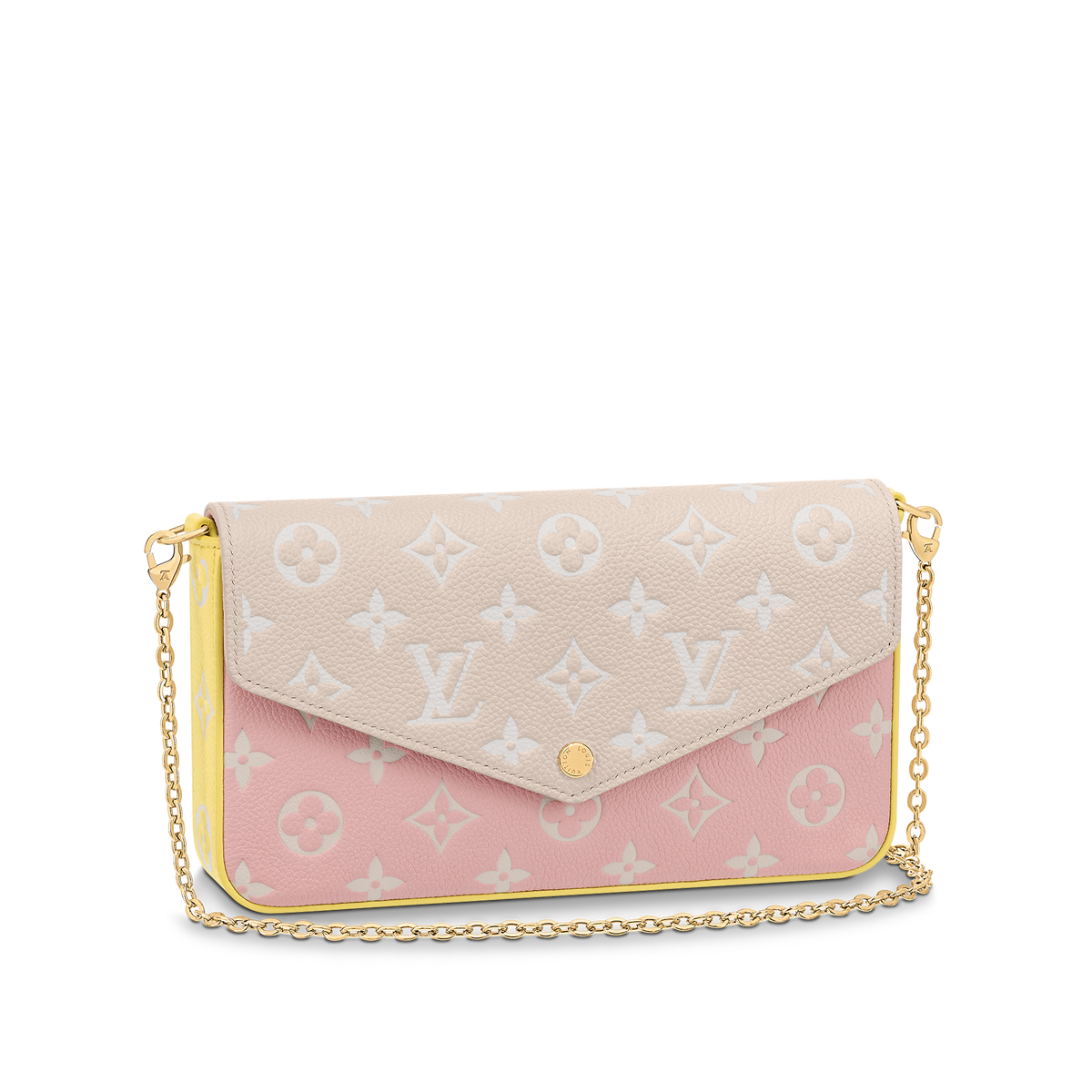Chloe’s Picks Pochette Félicie -Pink/Beige/Yellow