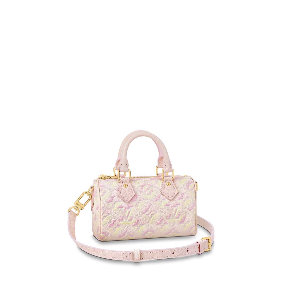 Louis Vuitton Speedy Nano -Pink- Monogram Empreinte Leather