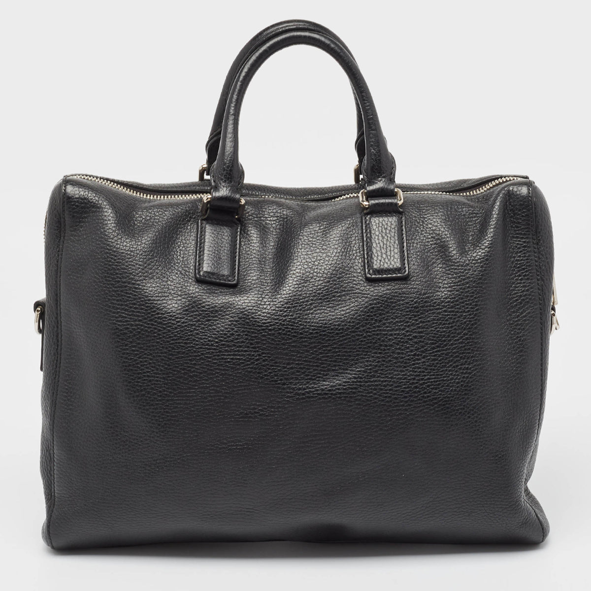 GUCCI Black Leather Briefcase Bag
