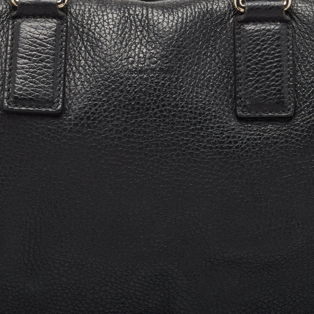 GUCCI Black Leather Briefcase Bag
