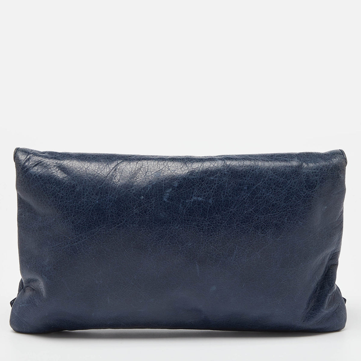 balenciaga Blue Leather Giant 21 Envelope Clutch