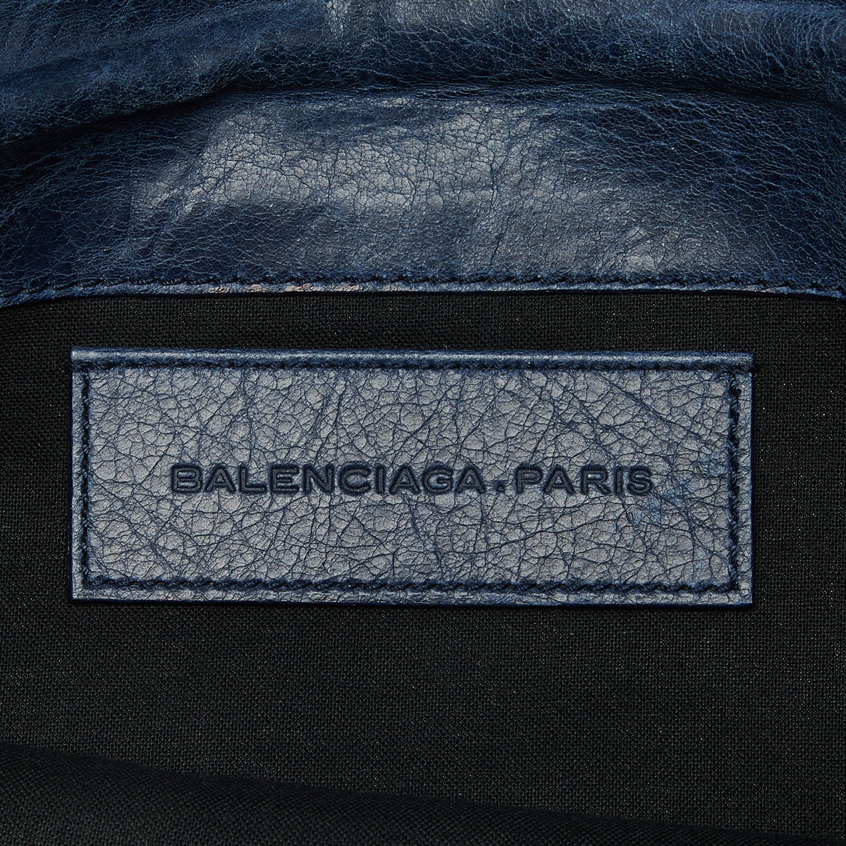 balenciaga Blue Leather Giant 21 Envelope Clutch