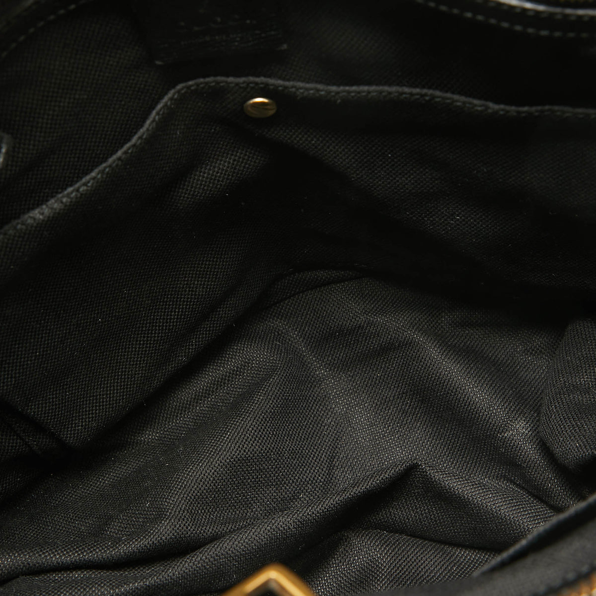GUCCI Black Leather Horsebit Tote