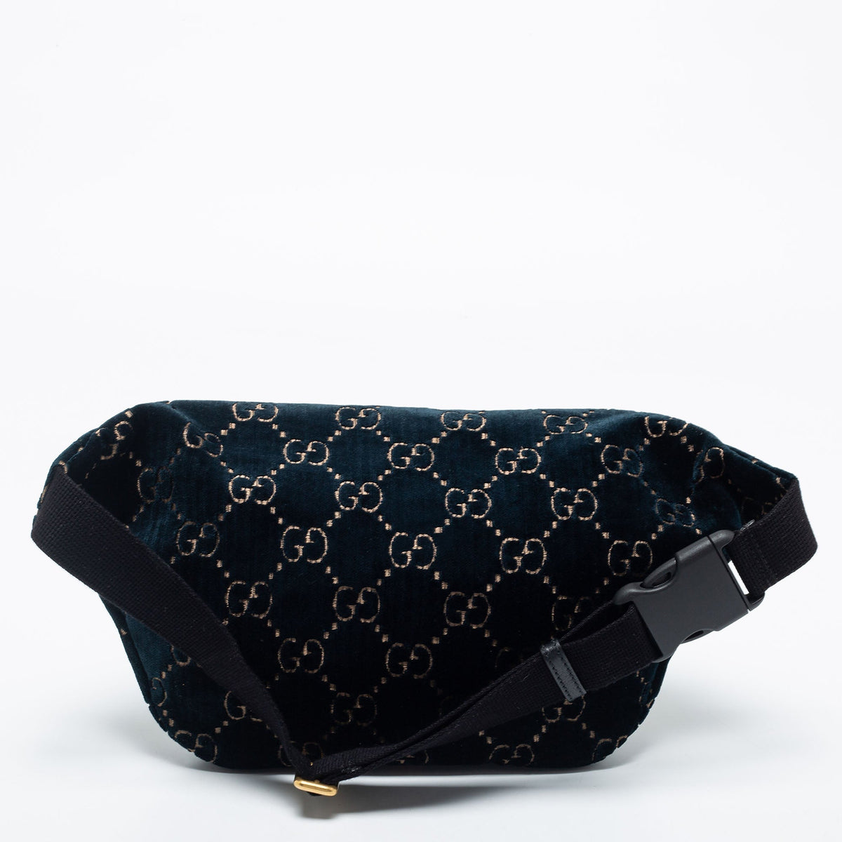 Gucci Blue GG Velvet Web Belt Bag