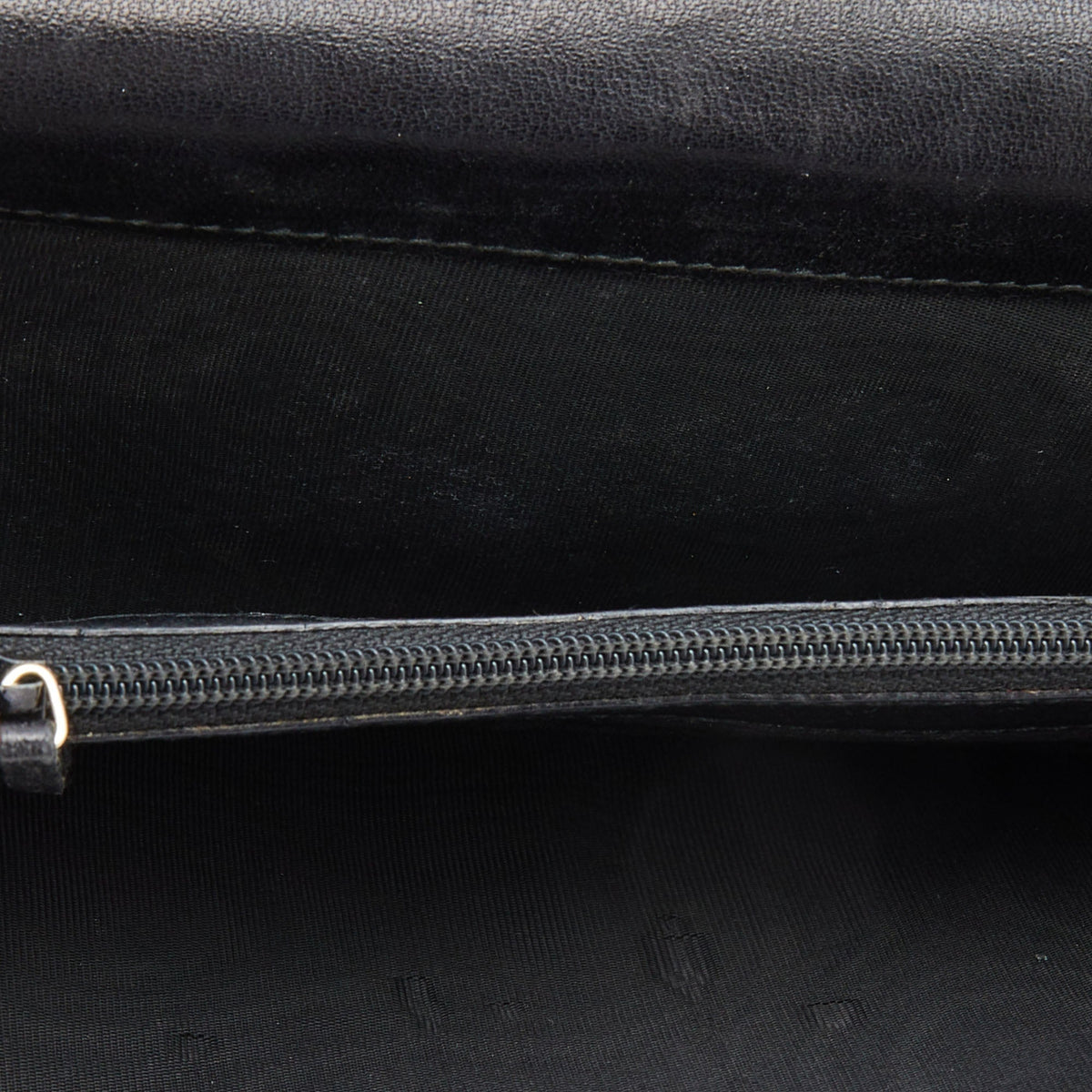 GUCCI Black ssima Leather Zip Around Continental Wallet