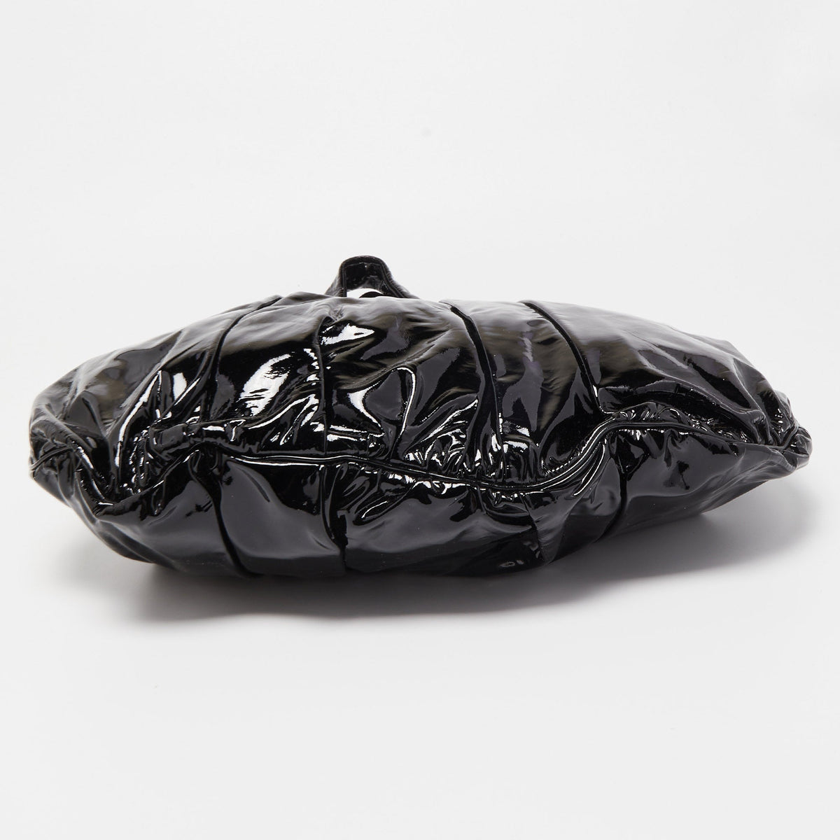 GUCCI Black Patent Leather Large Hysteria Hobo