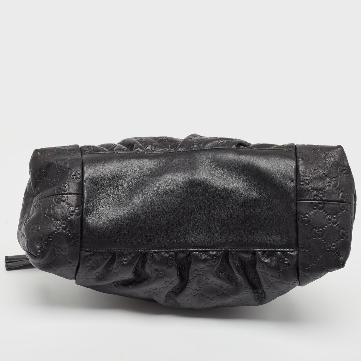 GUCCI Black ssima Leather Hysteria Tote