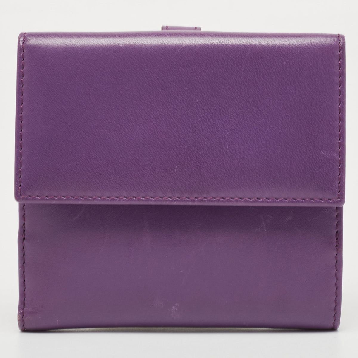 GUCCI Purple Leather Jackie 1961 French Wallet