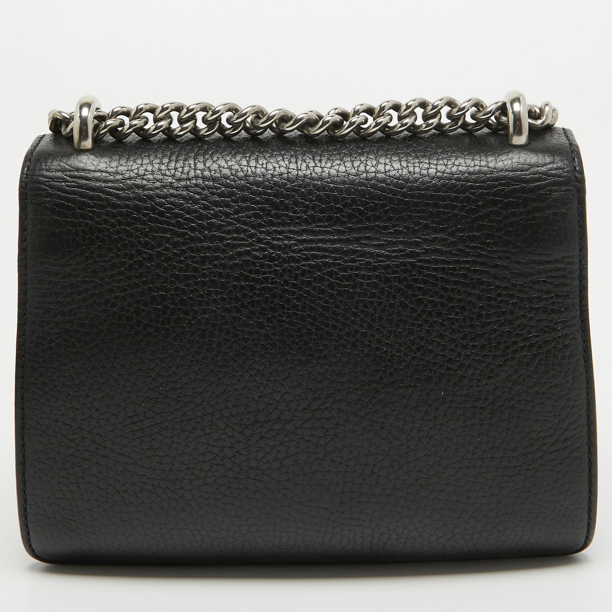 GUCCI Black Leather Mini Dionysus Shoulder Bag