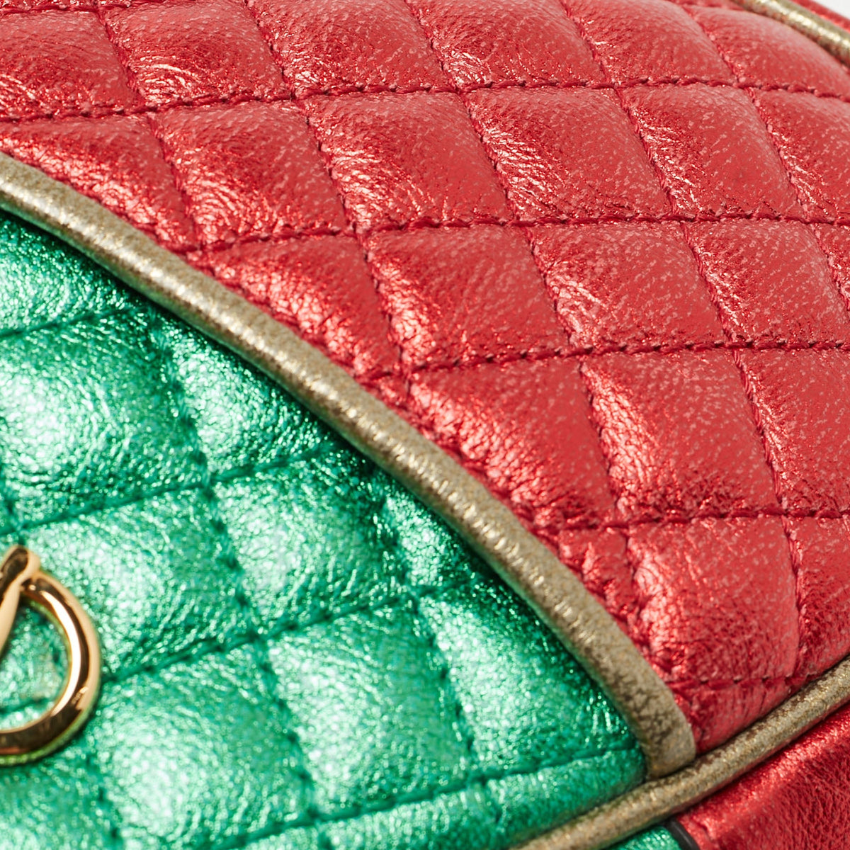 GUCCI Multicolor Quilted Leather Mini Trapuntata Crossbody Bag