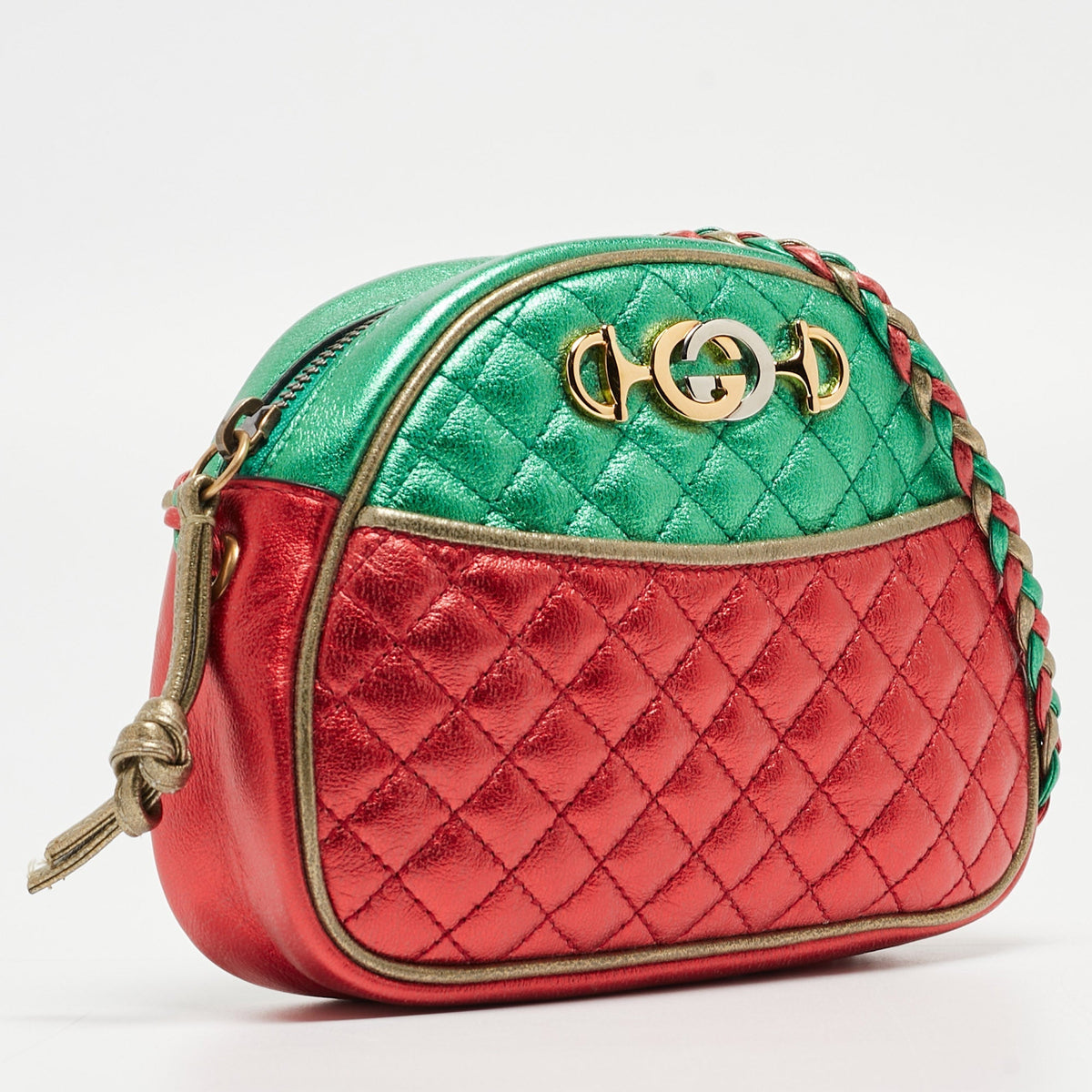 GUCCI Multicolor Quilted Leather Mini Trapuntata Crossbody Bag