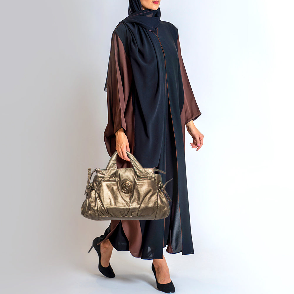 GUCCI Metallic Leather Hysteria Tote