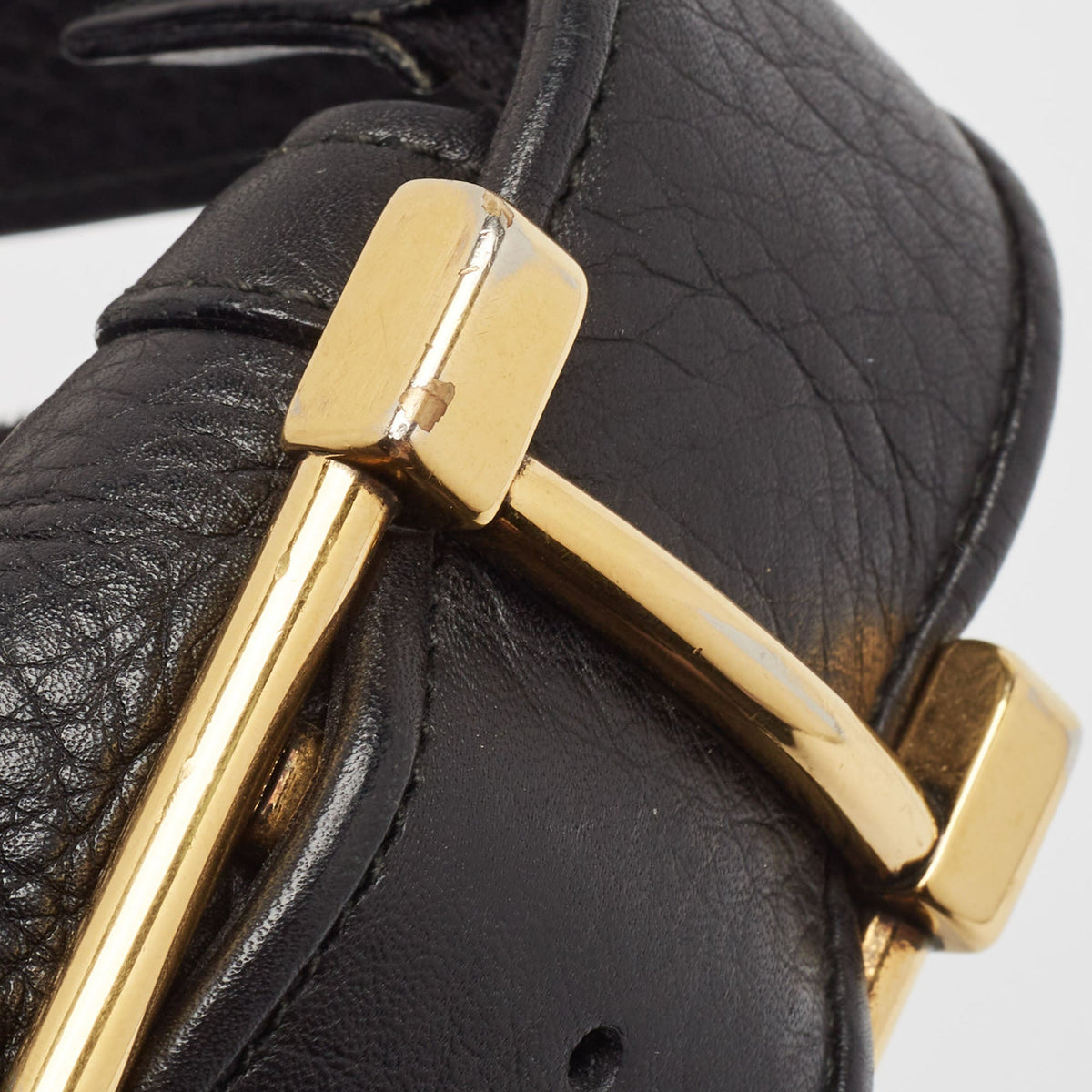 GUCCI Black Leather 1973 Hobo