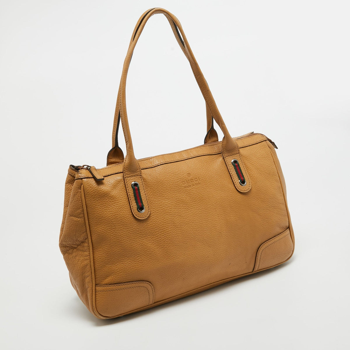 GUCCI Beige Leather Princy Shopper Tote
