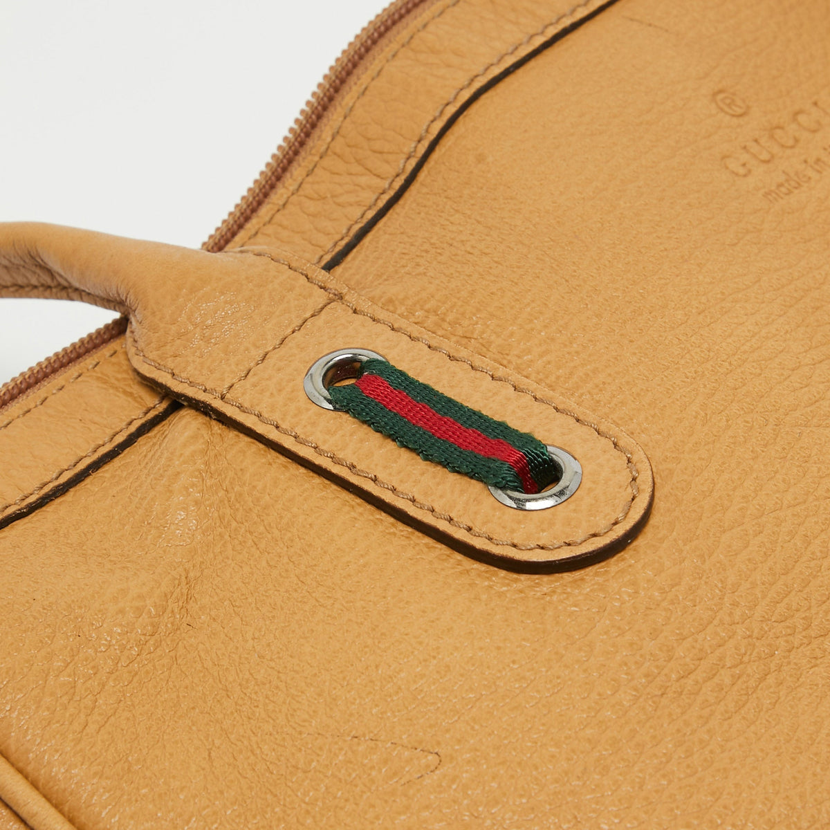 GUCCI Beige Leather Princy Shopper Tote