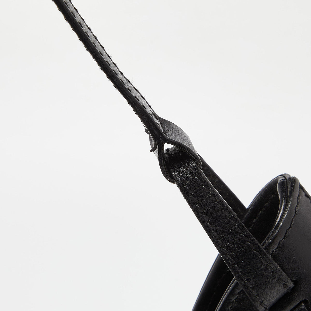 GUCCI Black GG Canvas and Leather Hobo