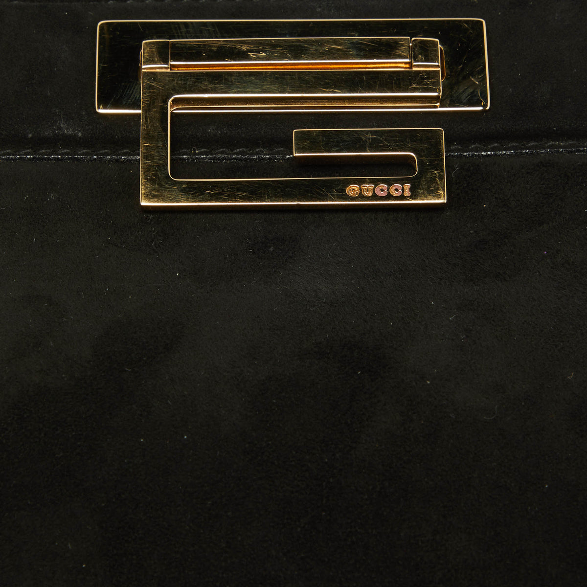 GUCCI Black Suede Vintage Bag