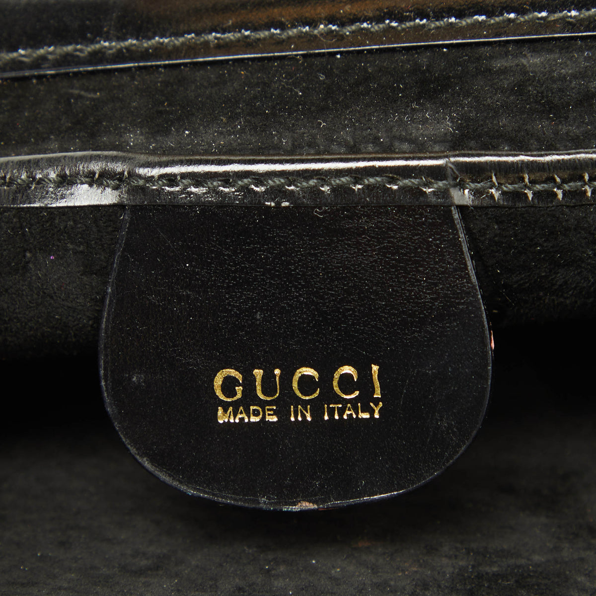 GUCCI Black Suede Vintage Bag