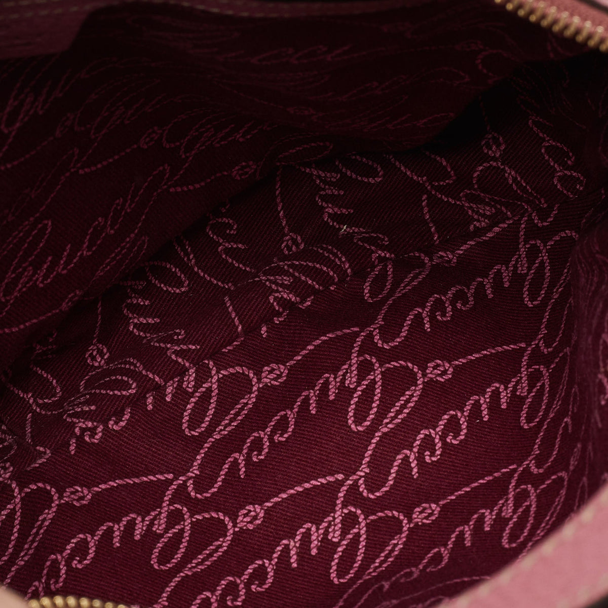 GUCCI Beige/Pink GG Canvas and Leather Hobo