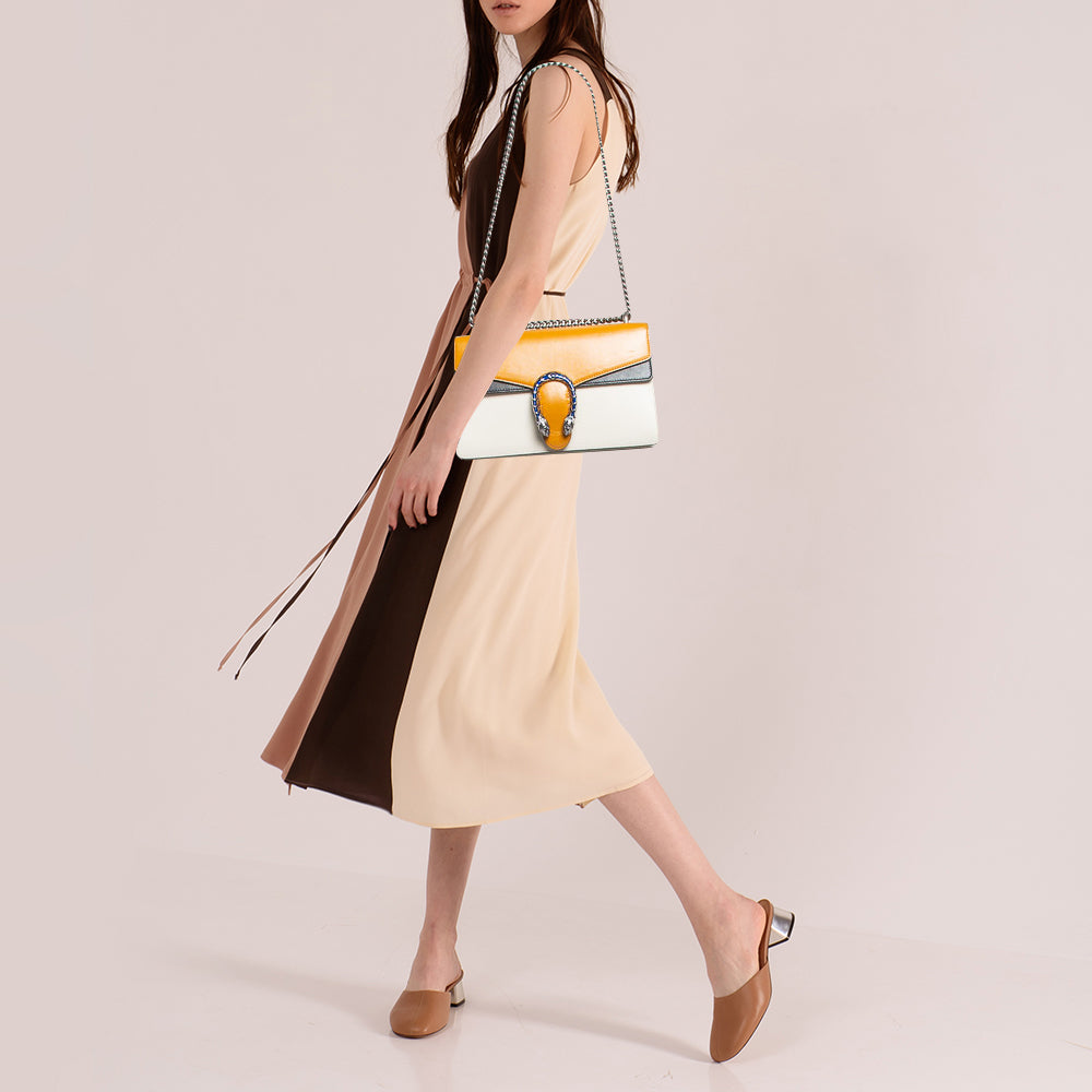 GUCCI Tricolor Leather Small Dionysus Shoulder Bag